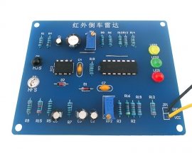 DIY Kit NE555 Infrared Reversing Radar Sensor 30cm Distance Sensing Analog Circuit Electronic Soldering Kits